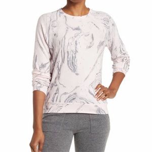 PJ Salvage Blush Printed Long Sleeve Pajama Top